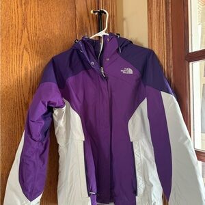 The North Face Women's Purple and Gray Ski Jacket